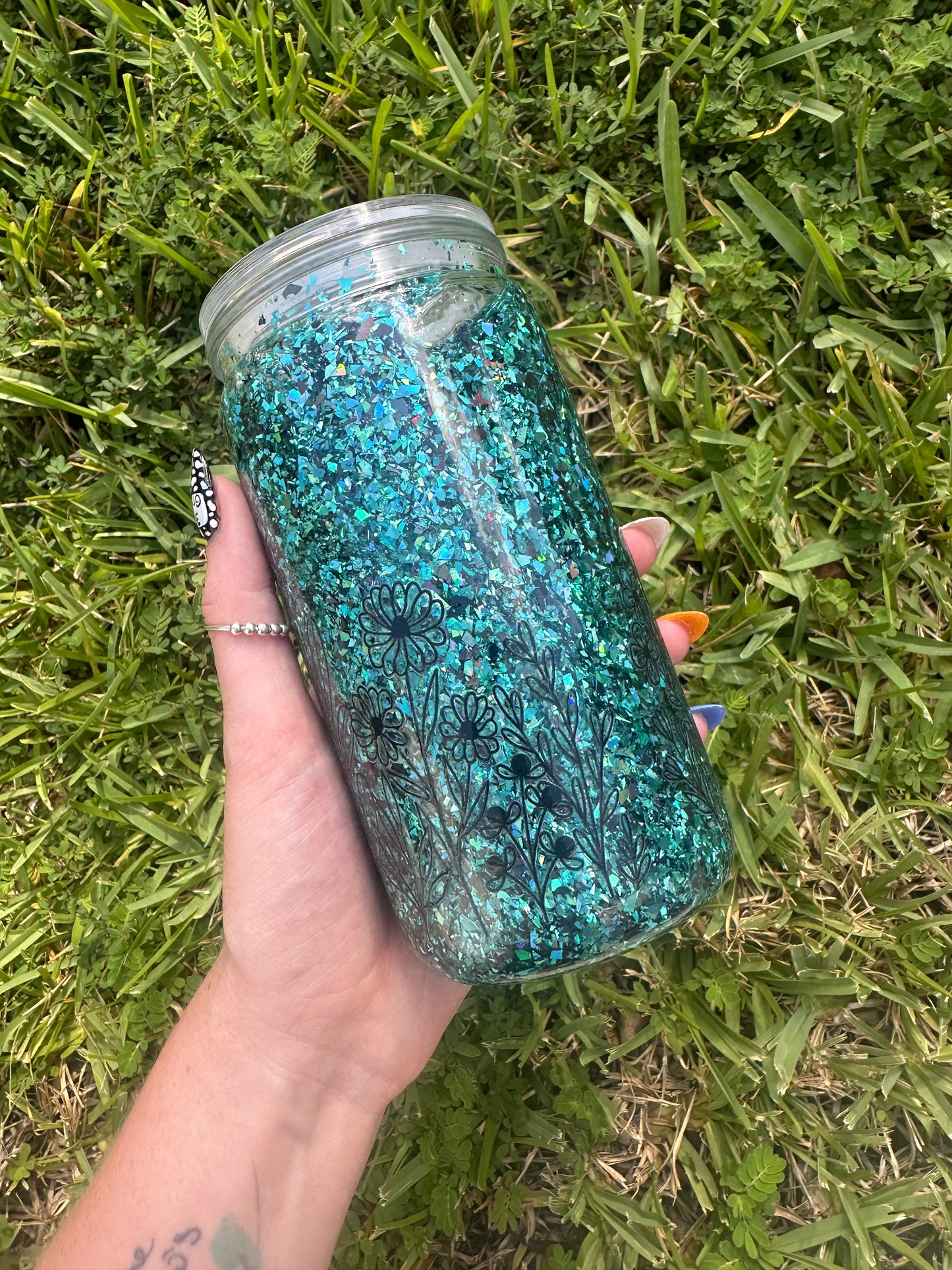 Sparkle & Petals Snowglobe Cup