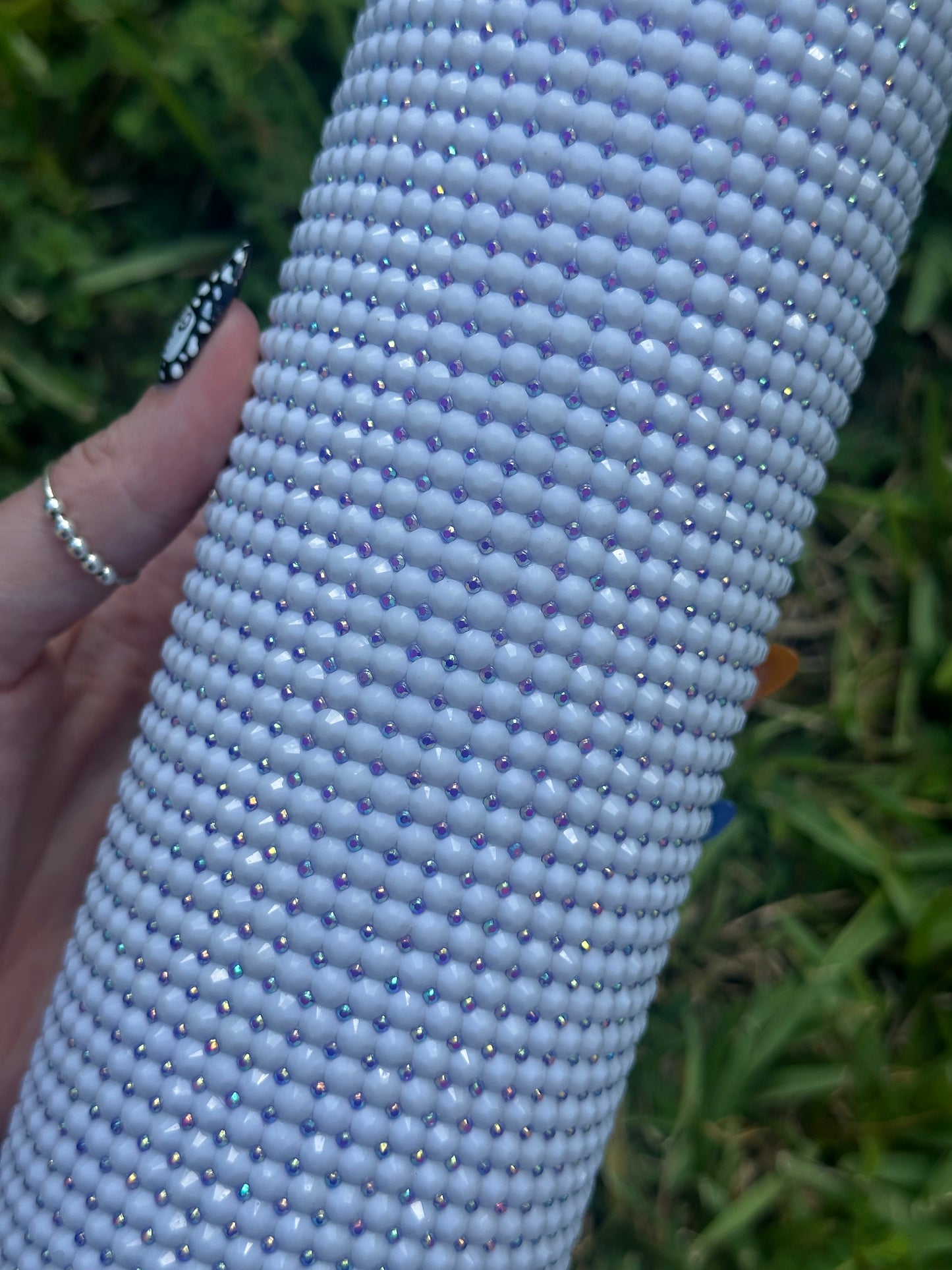 Elegant Lavender Rhinestone Tumbler