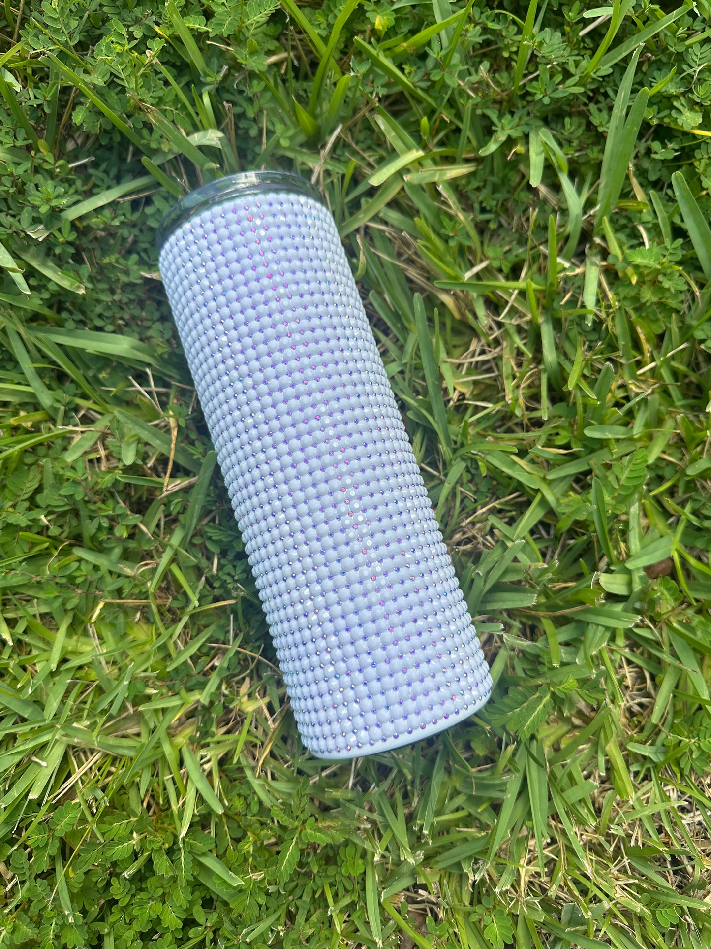 Elegant Lavender Rhinestone Tumbler