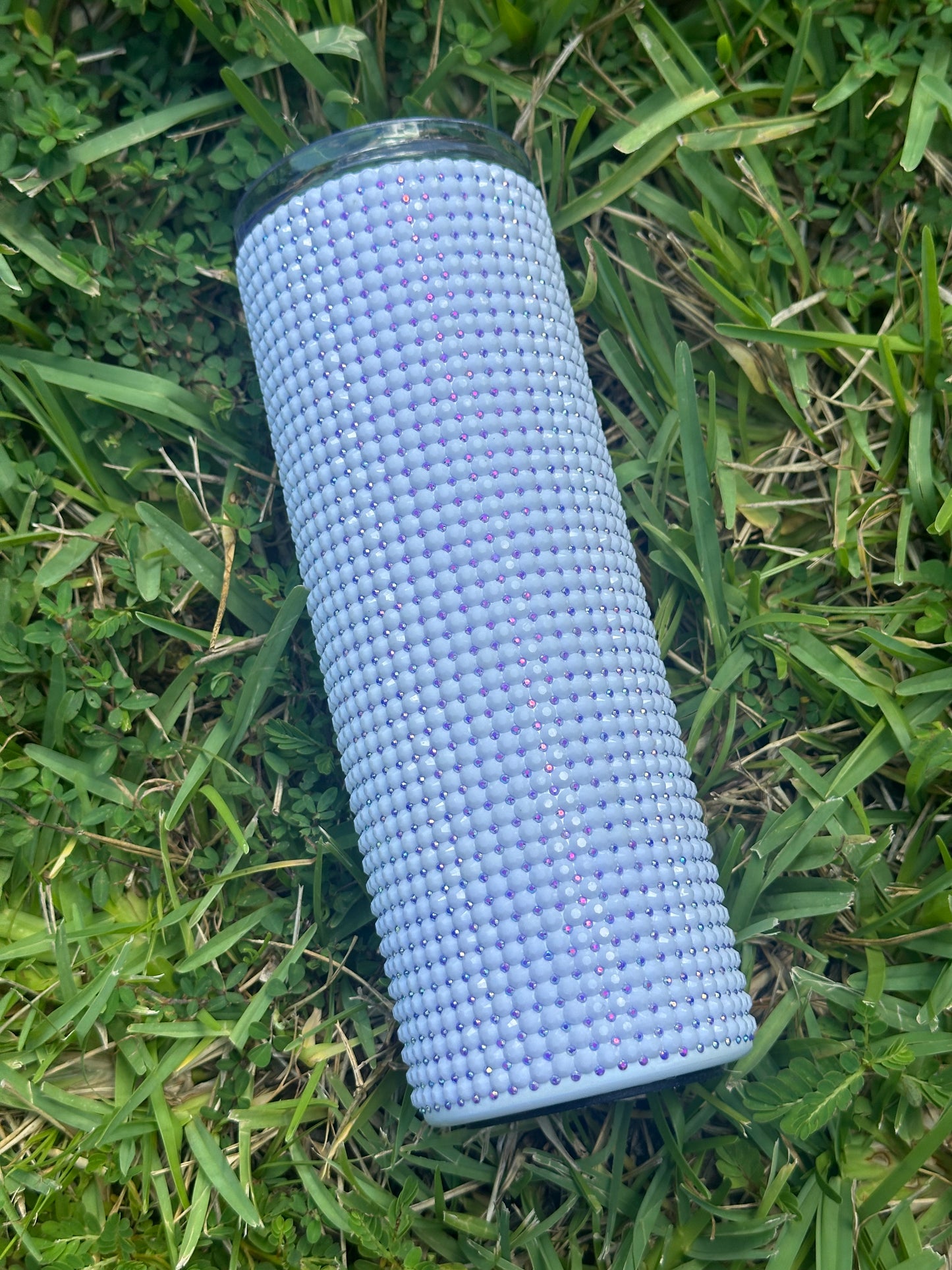 Elegant Lavender Rhinestone Tumbler